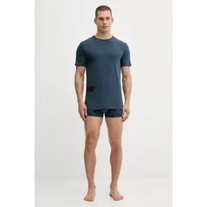 Karl Lagerfeld pijama culoarea bleumarin, cu imprimeu, A4M45008 imagine