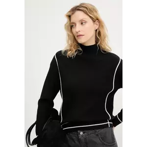Answear.LAB pulover de cașmir culoarea negru, cu turtleneck imagine