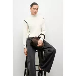 Answear.LAB pulover de cașmir culoarea bej, cu turtleneck imagine