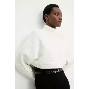 Answear.LAB pulover de cașmir culoarea bej, călduros, cu guler imagine