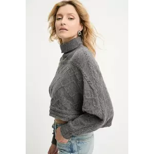 Answear.LAB pulover de cașmir culoarea gri, călduros, cu guler imagine