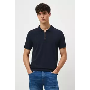 Medicine tricou polo culoarea albastru marin, neted imagine