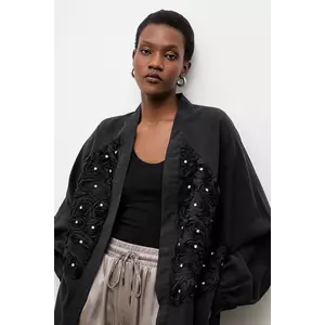 Answear.LAB sacou culoarea negru, desfacut imagine