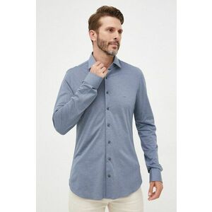 Michael Kors camasa din bumbac barbati, cu guler italian, slim imagine