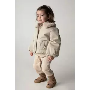 Donsje geaca copii Bloci Jacket culoarea bej, 4086300 imagine