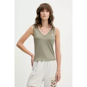 adidas Originals top V-Neck culoarea verde, KD2281 imagine