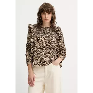 MUNTHE bluză CRISP culoarea bej, modelator, 252101225222 imagine