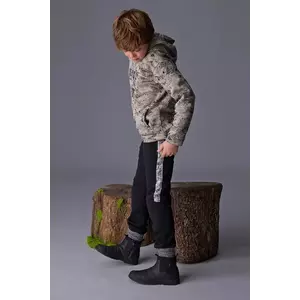 Mayoral pantaloni de trening pentru copii culoarea negru, cu imprimeu, 7565 imagine