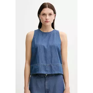 United Colors of Benetton bluză din bumbac uni, 5DHJDH00Q imagine