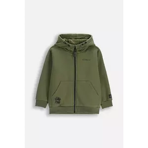 Coccodrillo bluză copii culoarea verde, cu glugă, cu imprimeu, SPORTS BOY KIDS imagine