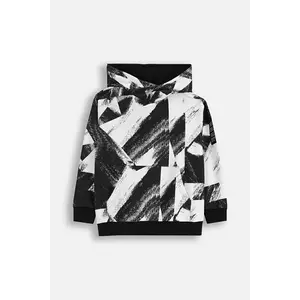 Coccodrillo bluză copii culoarea negru, cu glugă, cu model, X-RAY VISION BOY JUNIOR imagine