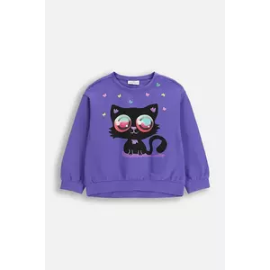 Coccodrillo bluză copii culoarea violet, cu imprimeu, RAVE GIRL KIDS imagine