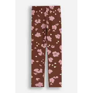 Coccodrillo leggins copii culoarea maro, cu model, CRAFT PUNK GIRL KIDS imagine