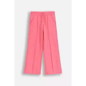 Coccodrillo pantaloni de trening pentru copii culoarea roz, uni, RAVE GIRL KIDS imagine