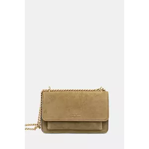 MICHAEL Michael Kors geantă de mână din piele întoarsă culoarea verde, 30F5GC7L3S imagine