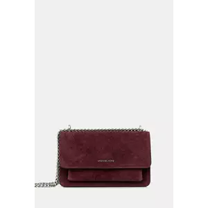 MICHAEL Michael Kors geantă de mână din piele întoarsă culoarea bordo, 30F5SC7L3S imagine