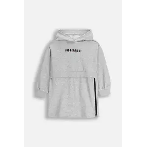 Coccodrillo rochie fete culoarea gri, mini, oversize, RAVE GIRL JUNIOR imagine