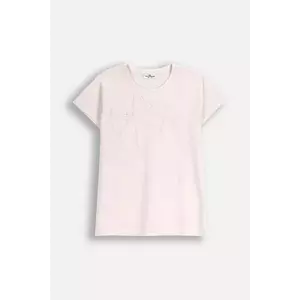 Coccodrillo tricou copii culoarea bej, FABOLOUS GIRL JUNIOR imagine