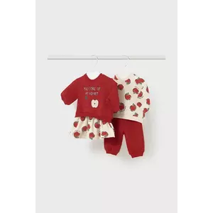 Mayoral Newborn compleu bebe 4-pack culoarea rosu, 2630 imagine