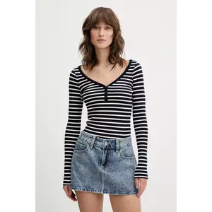 Tommy Jeans longsleeve culoarea bleumarin, DW0DW20903 imagine