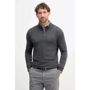 Mos Mosh pulover de lână ADAM culoarea negru, light, cu turtleneck, 503342 imagine