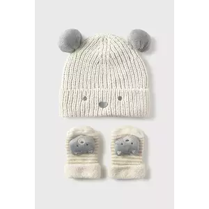 Mayoral Newborn pălărie și șosete pentru bebe culoarea bej, 9933 imagine