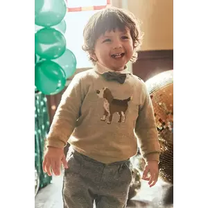 Mayoral pulover pentru copii din amestec de lână culoarea maro, light, 2343 imagine