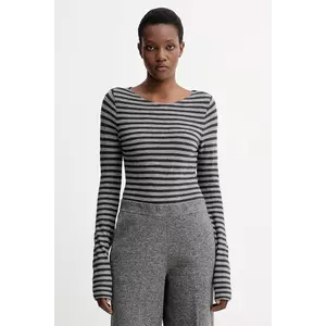 Marc O'Polo longsleeve din bumbac culoarea violet, M09219652597 imagine