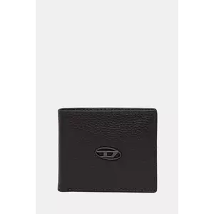 Diesel portofel de piele BI FOLD COIN S culoarea negru, X08844.P0685 imagine
