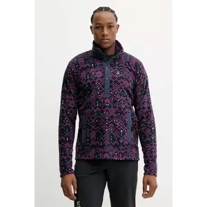 Haglöfs hanorac Mora Mid culoarea bleumarin, cu imprimeu, 606556 imagine