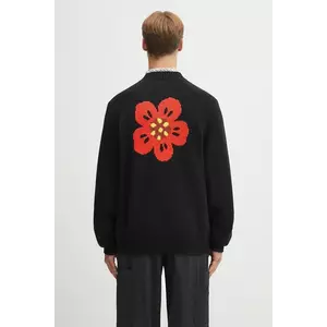 Kenzo cardigan din amestec de lână culoarea negru, FF65CA7443LA imagine