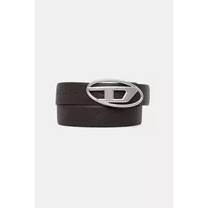 Diesel curea de piele cu două fețe OVAL D LOGO B-1DR REV II culoarea maro, X09812.P4420 imagine