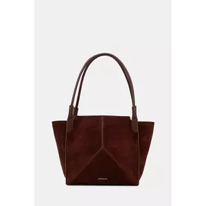 Victoria Beckham geantă de piele culoarea maro, B325AAC006914A imagine