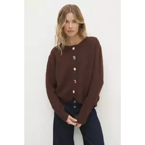 Answear.LAB pulover de lana culoarea maro, light imagine