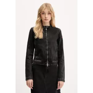 Diesel geacă jeans DE-MORNIN JACKET culoarea negru, de tranziție, A13434.09I35 imagine