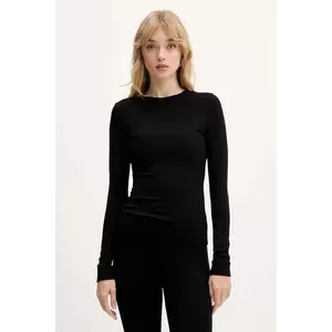 La Mania longsleeve culoarea negru, SELF imagine