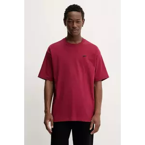 Vans tricou din bumbac culoarea bordo, cu imprimeu, VN000P56BRD1 imagine