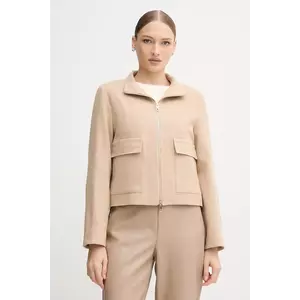 Marc Aurel jachetă de lână culoarea bej, de tranziție, 3939-1020-24806 imagine