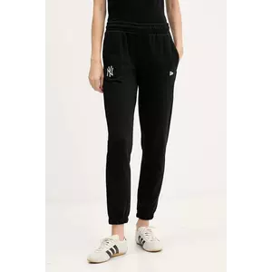 New Era pantaloni de trening culoarea negru, cu imprimeu, 60684417 imagine