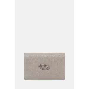 Diesel portofel de piele HISSU EVO HISSU EVO culoarea gri, X10385.P0685 imagine