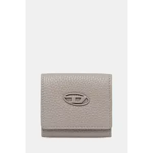 Diesel portofel de piele HISSU EVO HISSU EVO culoarea gri, X10300.P0685 imagine
