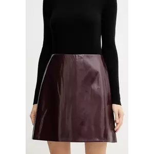 Marc Aurel fustă culoarea bordo, mini, drept, 2326-2021-93454 imagine