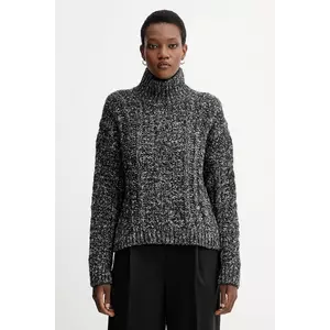 Marc O'Polo pulover din amestec de lână culoarea gri, cu guler, 509608560193 imagine