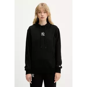 New Era bluză culoarea negru, cu glugă, cu imprimeu, 60684415 imagine