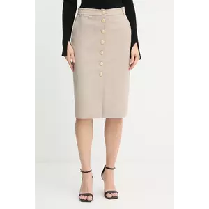 Marella fustă din amestec de lână culoarea bej, maxi, creion, 2523106092200 imagine