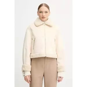 Gaudi geacă culoarea bej, de iarnă, 521BD39002 imagine