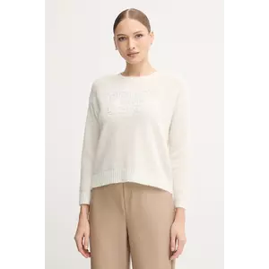 Gaudi pulover din amestec de lână culoarea bej, 521BD53009 imagine