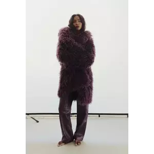 Answear.LAB palton culoarea maro imagine