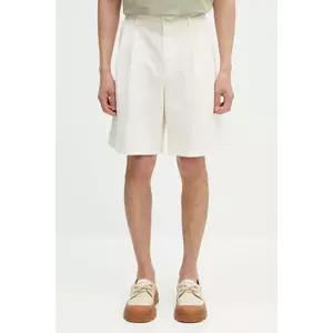 Norse Projects pantaloni scurți din amestec de in Benn Cotton Linen Shorts culoarea bej, N35.0617.0219 imagine