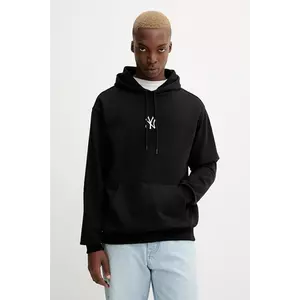 New Era bluză culoarea negru, cu glugă, cu imprimeu, 60675759 imagine